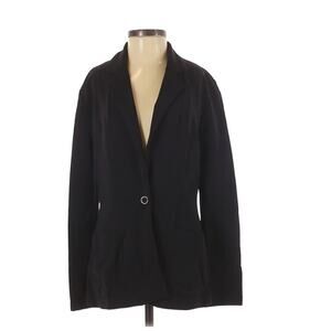 Spiegel Black Single Snap Closure Classic Blazer Jacket Dark Academia Womens XS